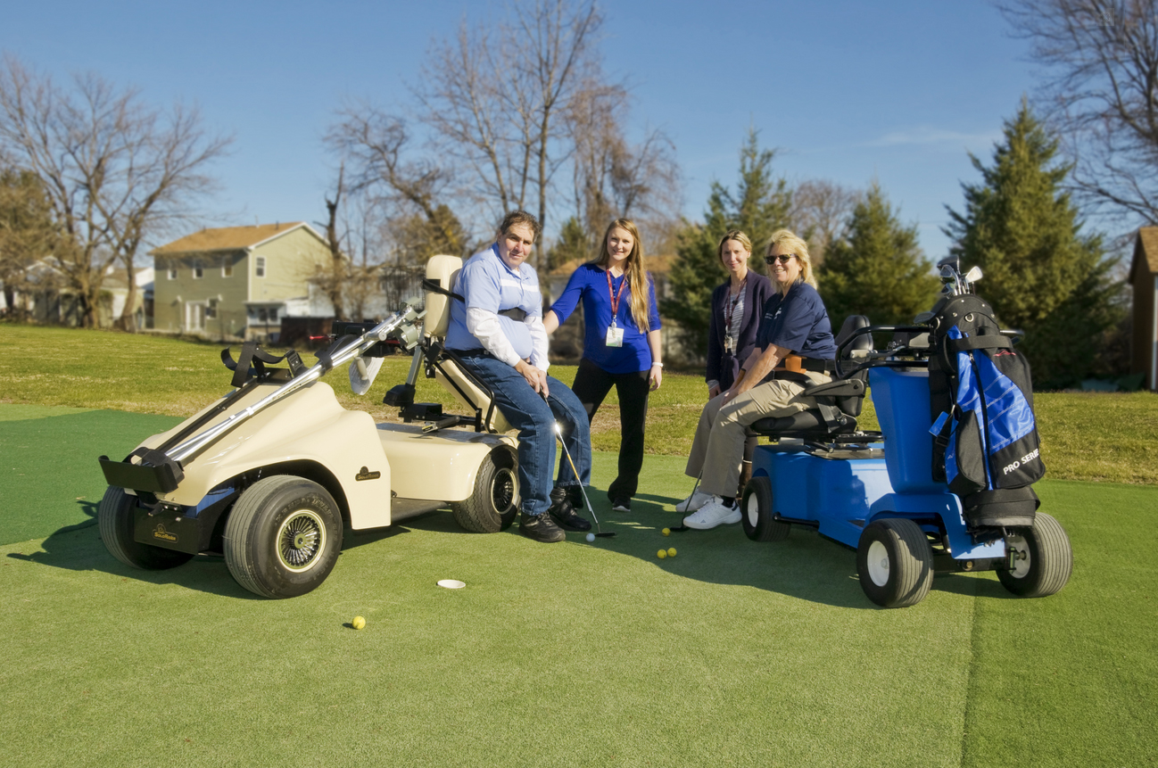 solar and adaptive golf cart